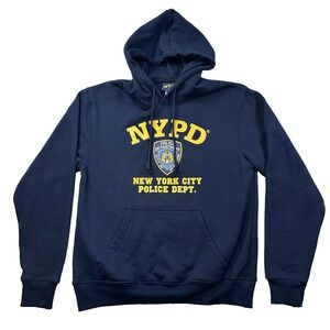 Mens NYPD Hoodie Small Sweatshirt Navy New York NYC Officially Licensed Police